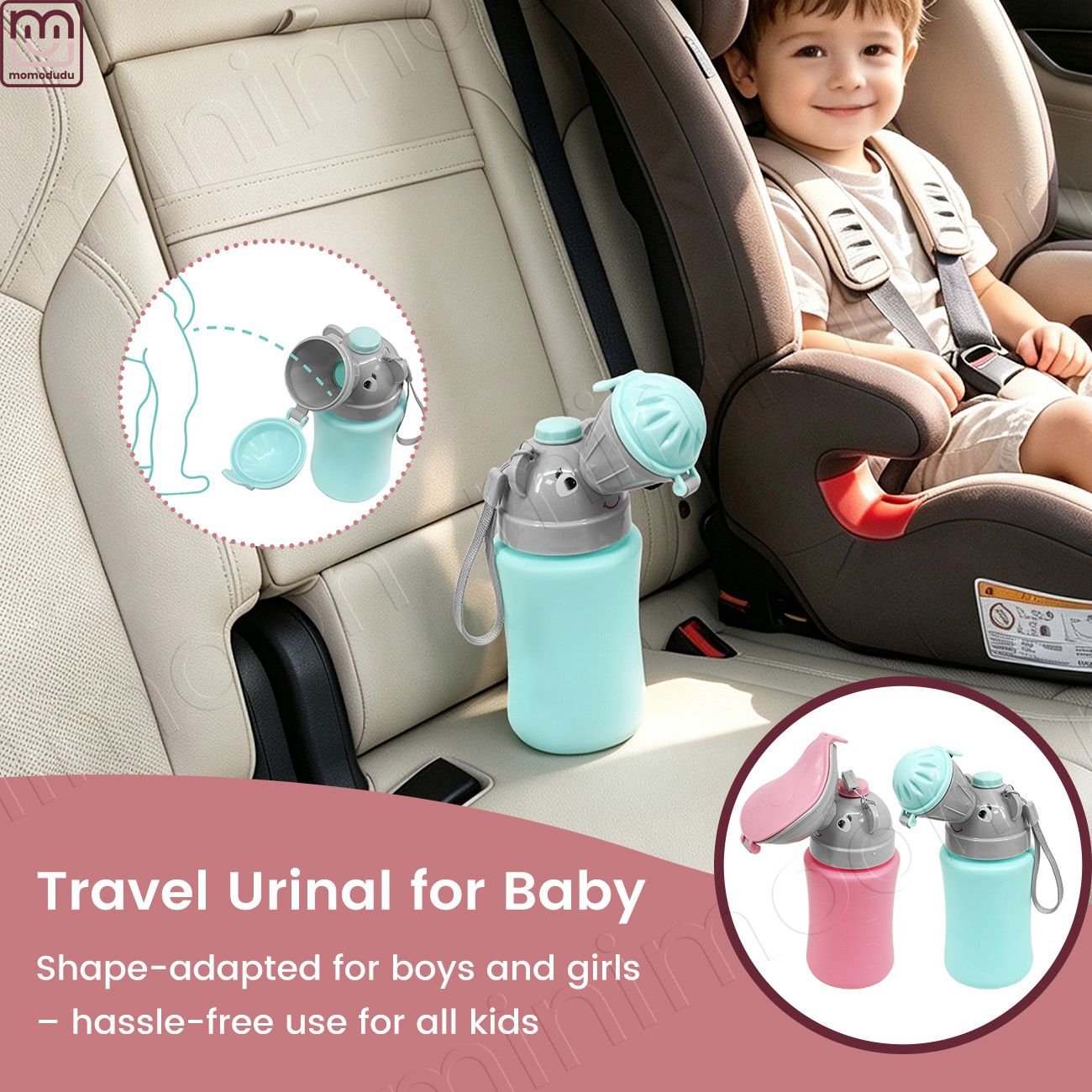 Kids Outdoor Urinal - Portable Kids Travel Pee Bottle, Leak-Proof