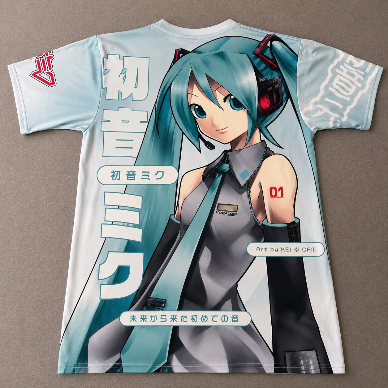 Kids Outdoor Clothing - Hatsune Miku Anime Printed Summer Short