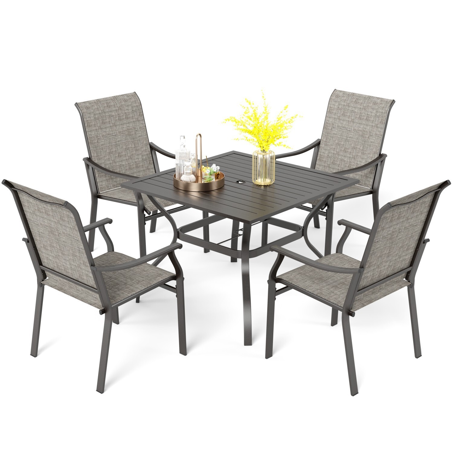 Kids Outdoor Chair And Table - 5 Piece Outdoor Dining Sets Patio