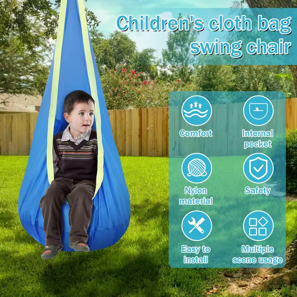 Kids Pod Swing Seat Nylon Hang - مراجعة Kids Outdoor Hanging Chair وسعره