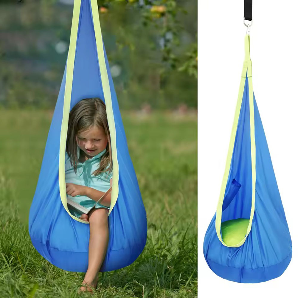 Kids Pod Swing Seat Nylon Hang - مراجعة Kids Outdoor Hanging Chair وسعره