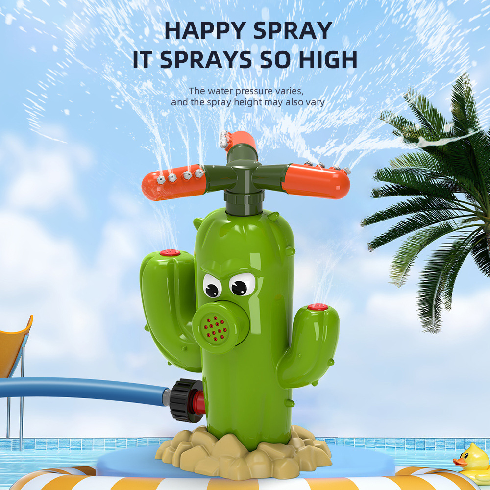 Cactus Cartoon Sprinkler Outdo - مراجعة Kids Outdoor Yard Tools وسعره