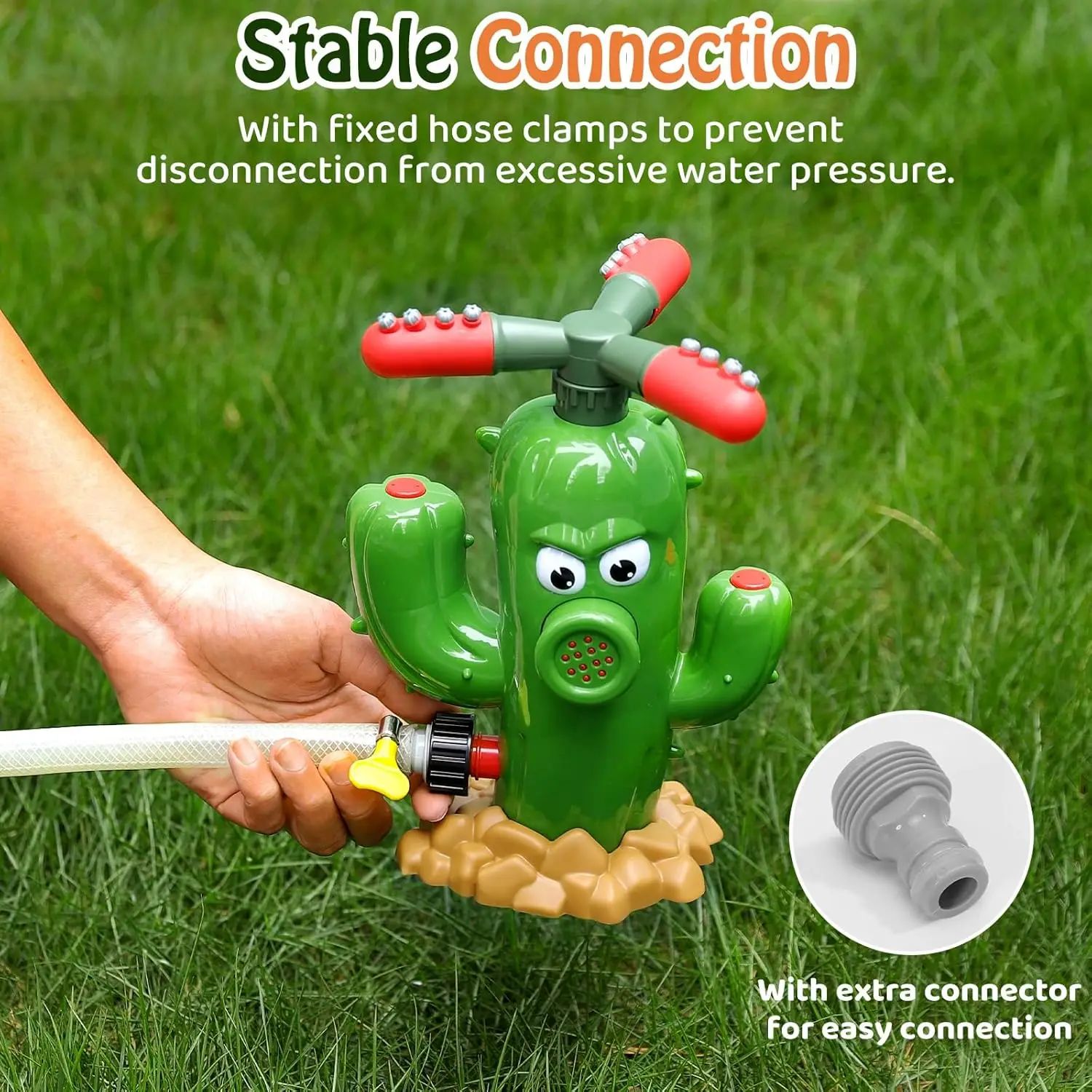 Cactus Cartoon Sprinkler Outdo - مراجعة Kids Outdoor Yard Tools وسعره