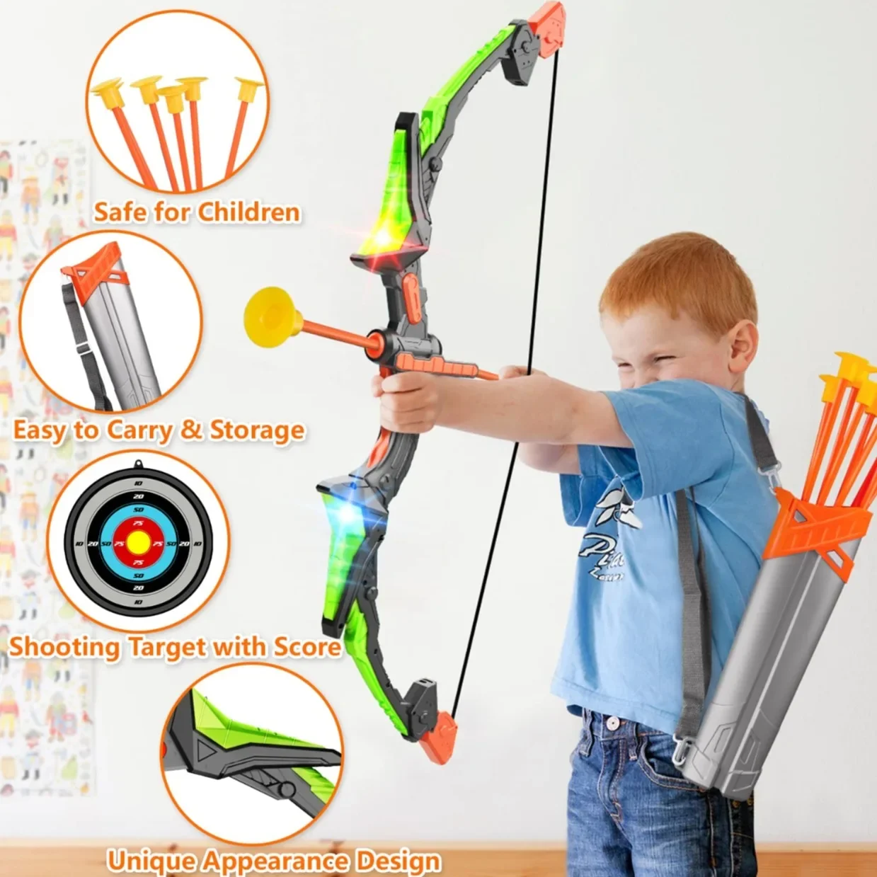 Bow and Arrows for Children Ki - مراجعة Kids Outdoor Archery Set وسعره