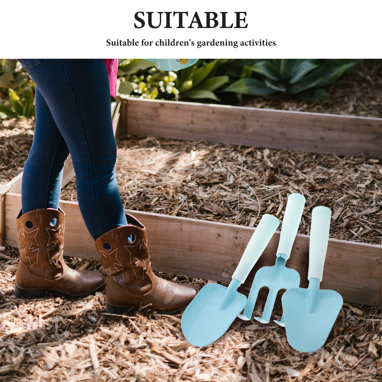 1Set Children's Gardening Set  - مراجعة Kids Outdoor Yard Tools وسعره