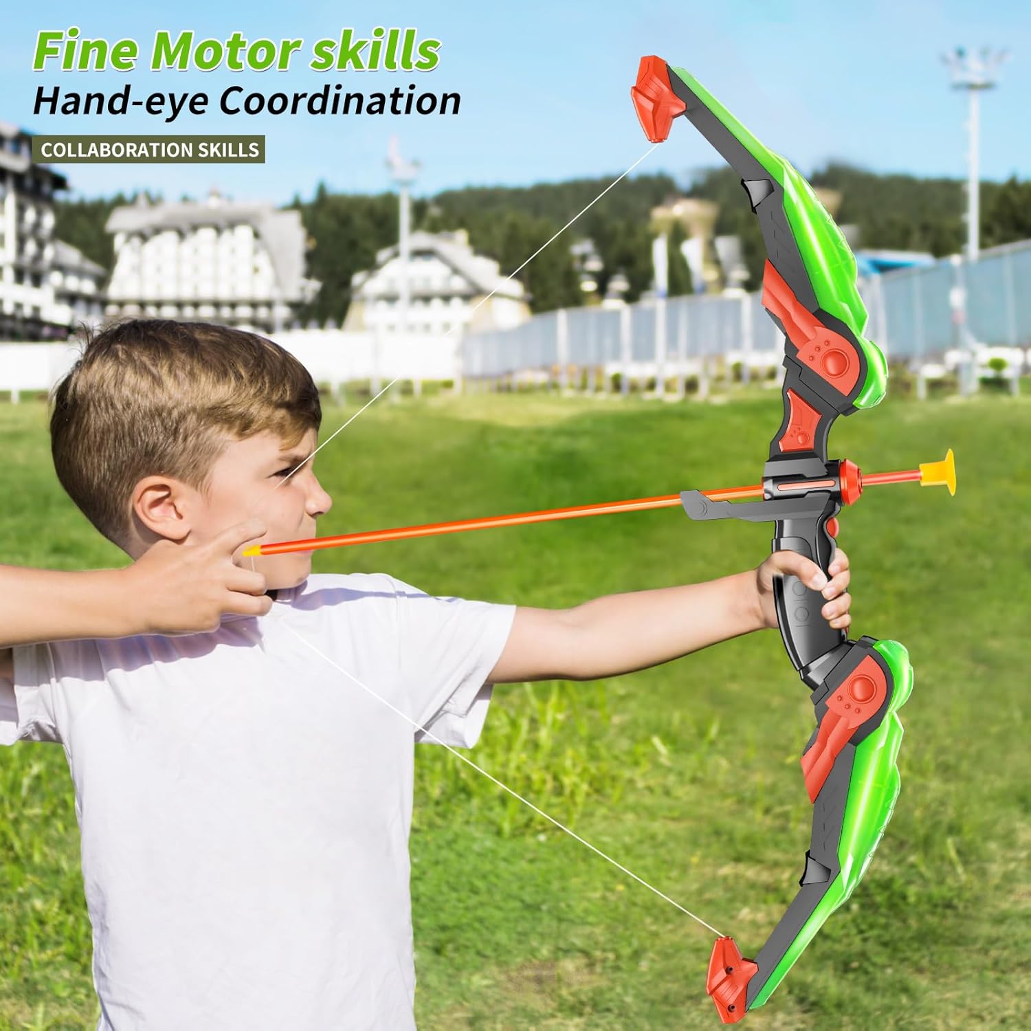 Bow and Arrow Set for Kids -Ar - مراجعة Kids Outdoor Archery Set وسعره