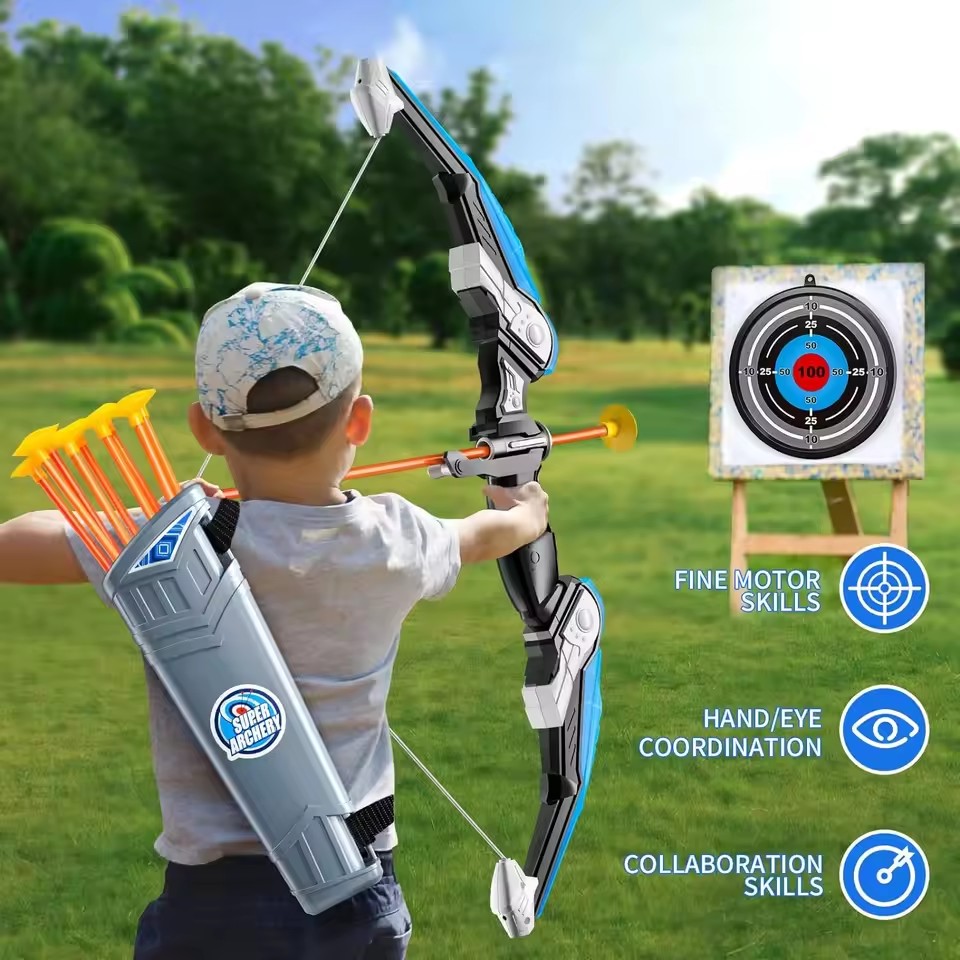 Kids LED Archery Toy Set, Hand - مراجعة Kids Outdoor Archery Set وسعره