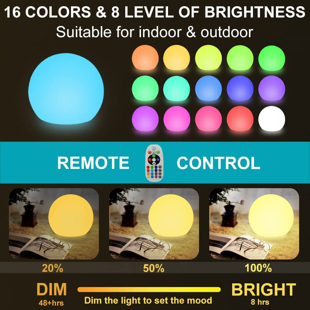 Rechargeable LED Glowing Ball  - مراجعة Kids Outdoor Yard وسعره