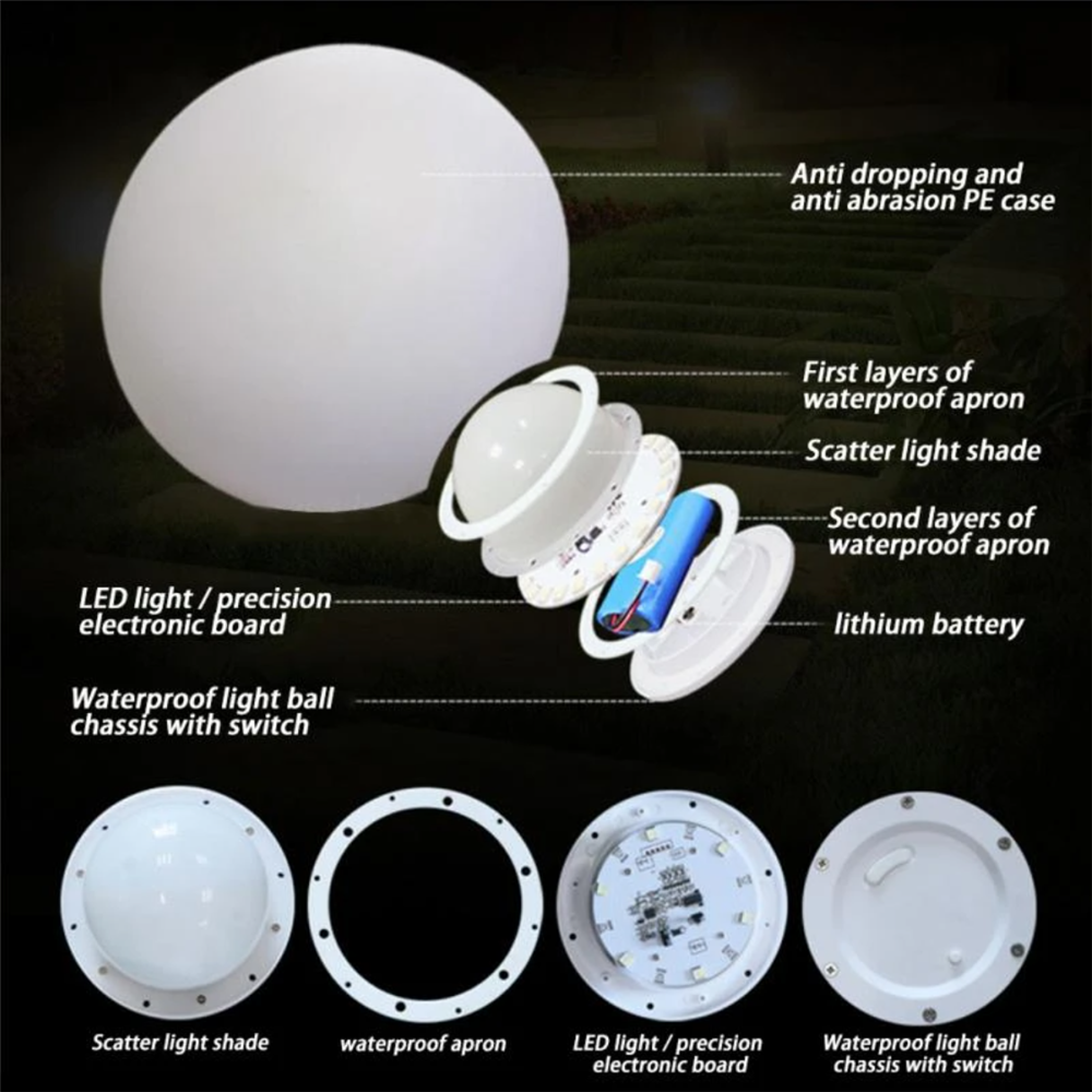 Rechargeable LED Glowing Ball  - مراجعة Kids Outdoor Yard وسعره