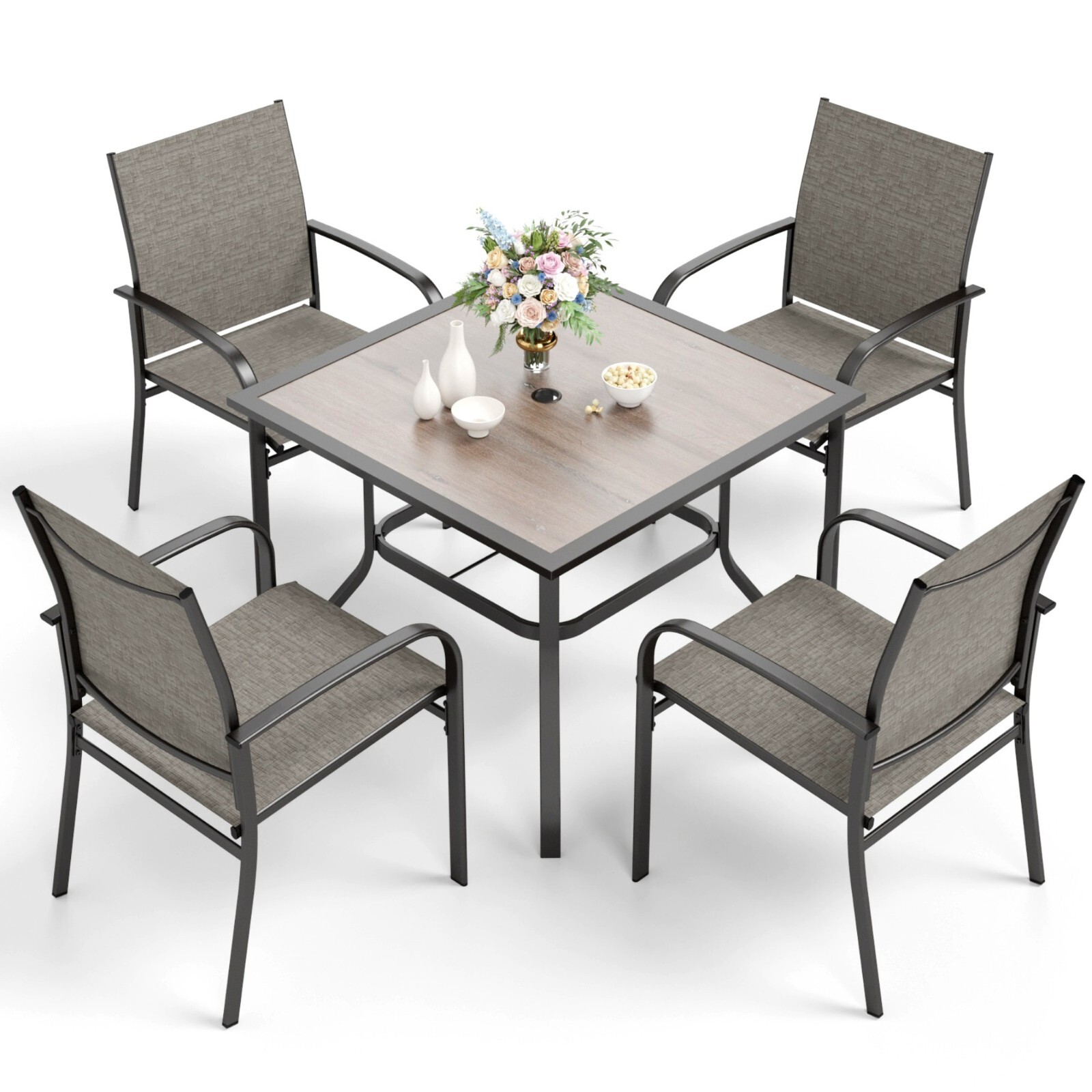5 Piece Outdoor Dining Set Pat - مراجعة Kids Outdoor Chair And Table وسعره