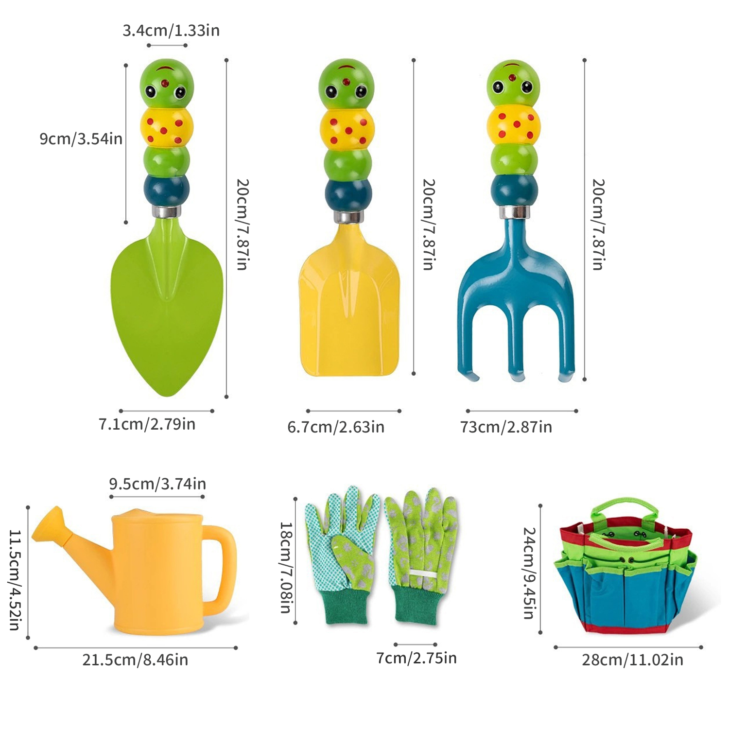 Colorful Garden Tools Toys for - مراجعة Kids Outdoor Yard Tools وسعره
