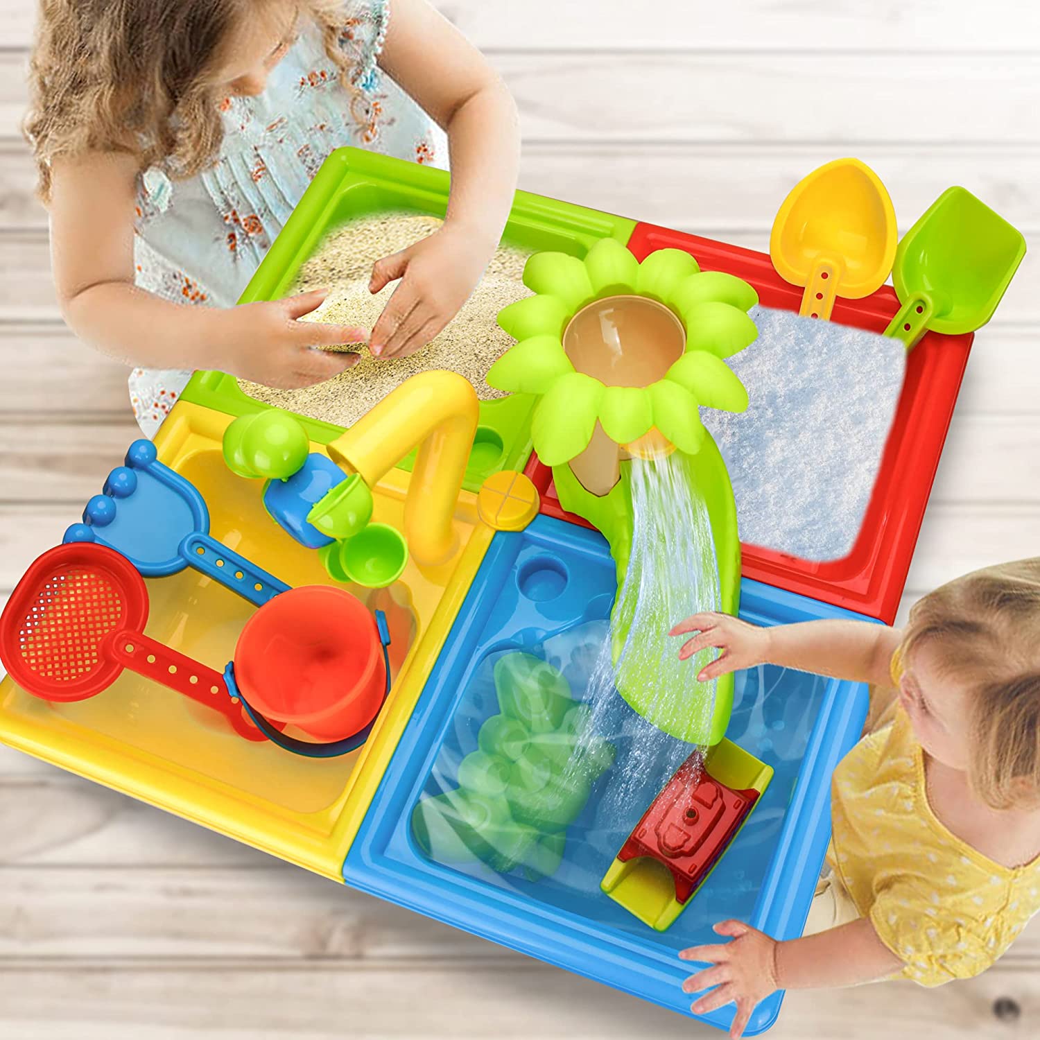 Beach Table Sand Play Toys Chi - مراجعة Kids Outdoor Water Play Table وسعره
