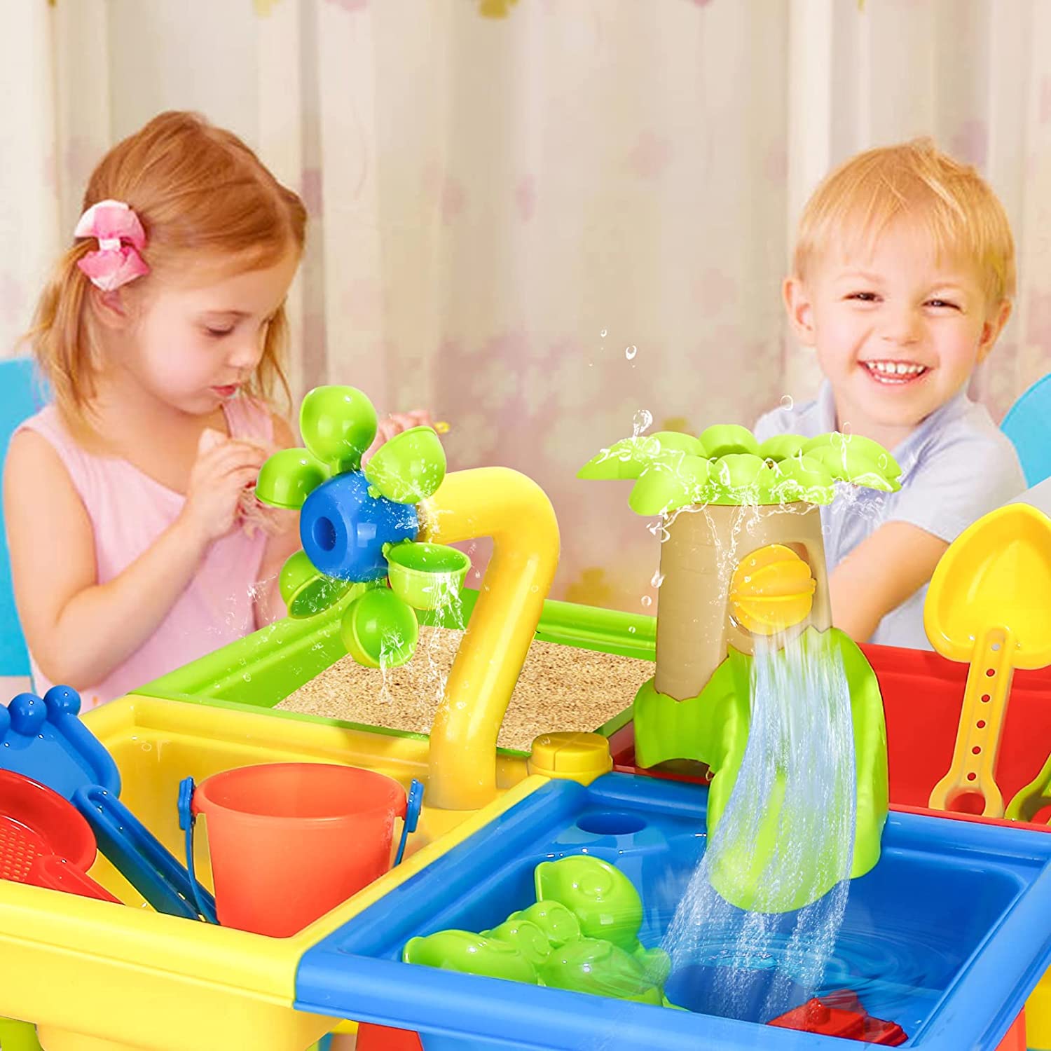 Beach Table Sand Play Toys Chi - مراجعة Kids Outdoor Water Play Table وسعره