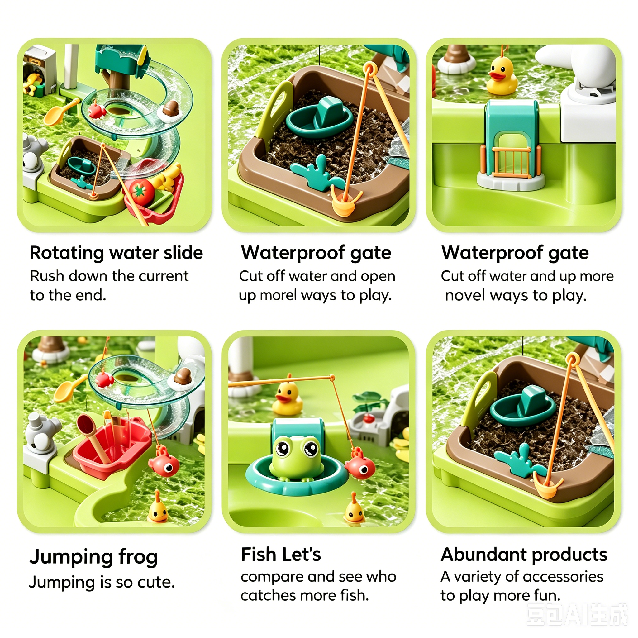 38/43/45pcs Kids Water Table S - مراجعة Kids Outdoor Water Play Table وسعره