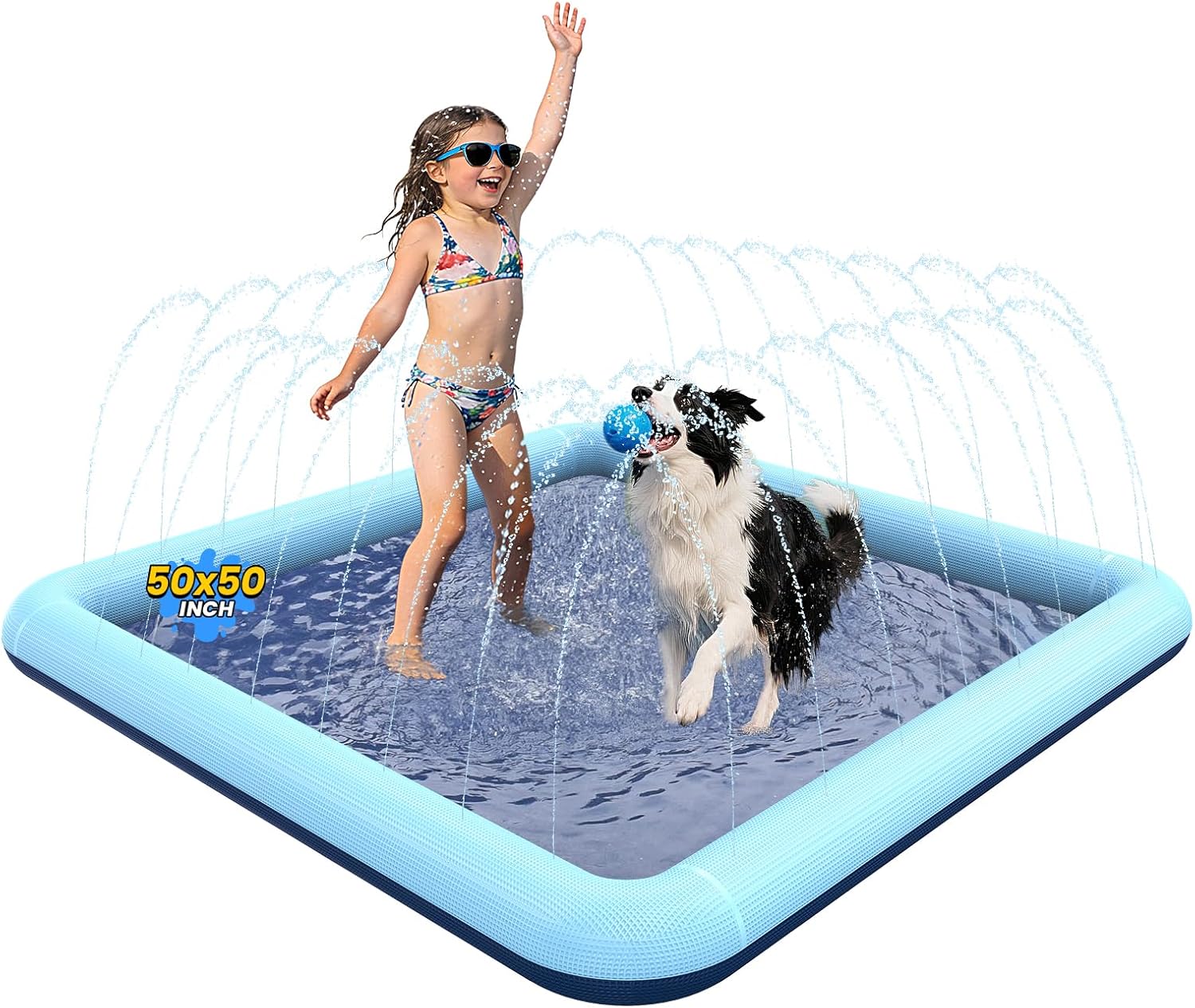Non-Slip Splash Pad for Kids a - مراجعة Kids Outdoor Water Play Table وسعره