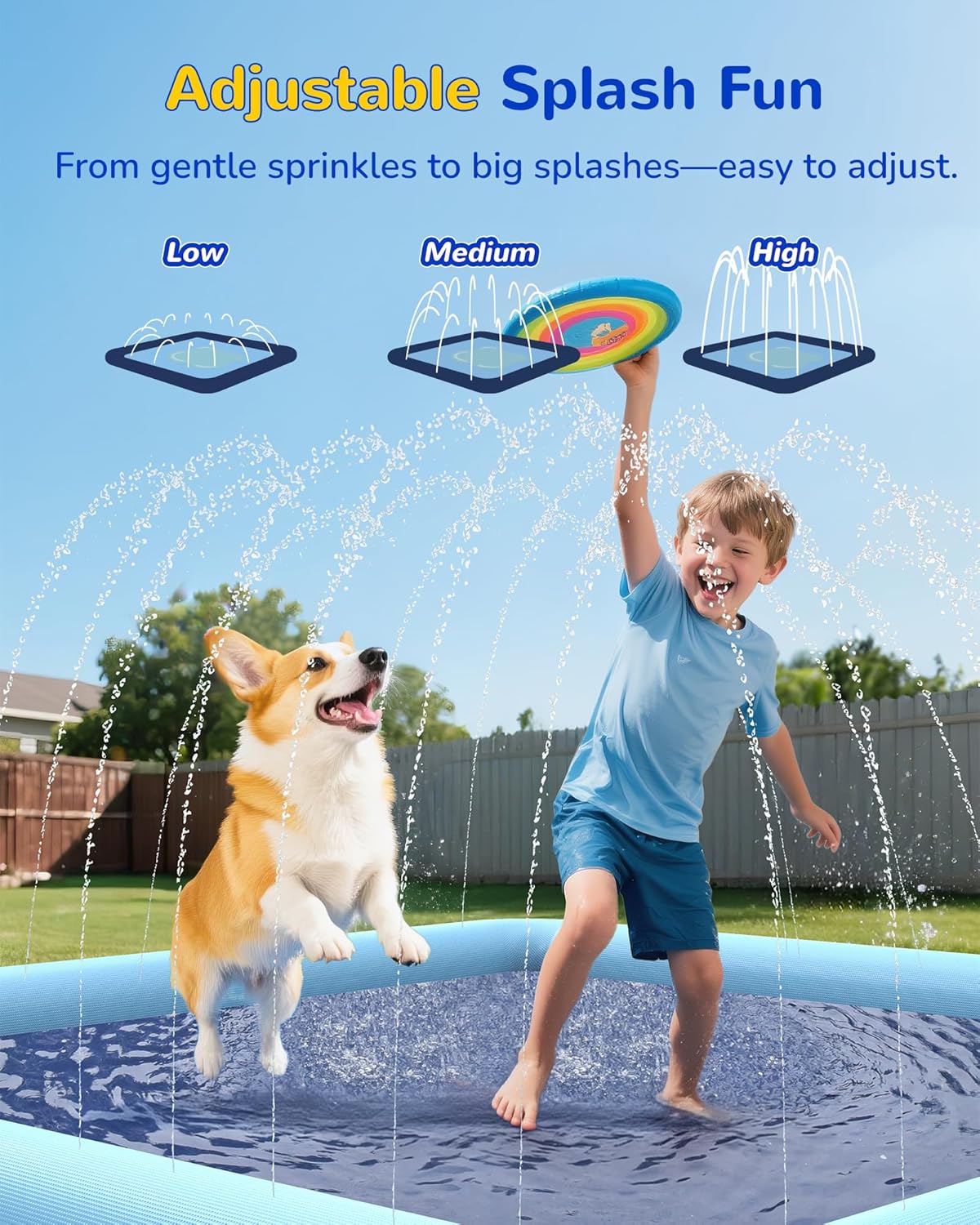 Non-Slip Splash Pad for Kids a - مراجعة Kids Outdoor Water Play Table وسعره