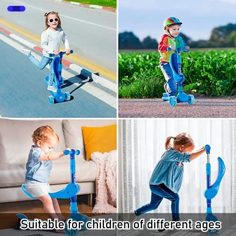 2-in-1 Kids Kick Scooter with  - مراجعة Kids Outdoor Exercise Equipment وسعره