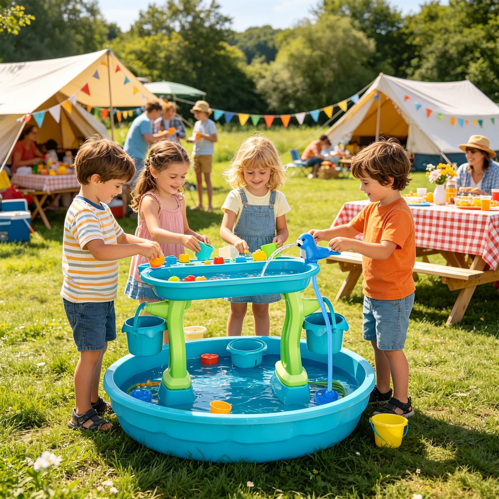 Rechargeable Water Table Spray - مراجعة Kids Outdoor Water Play Table وسعره