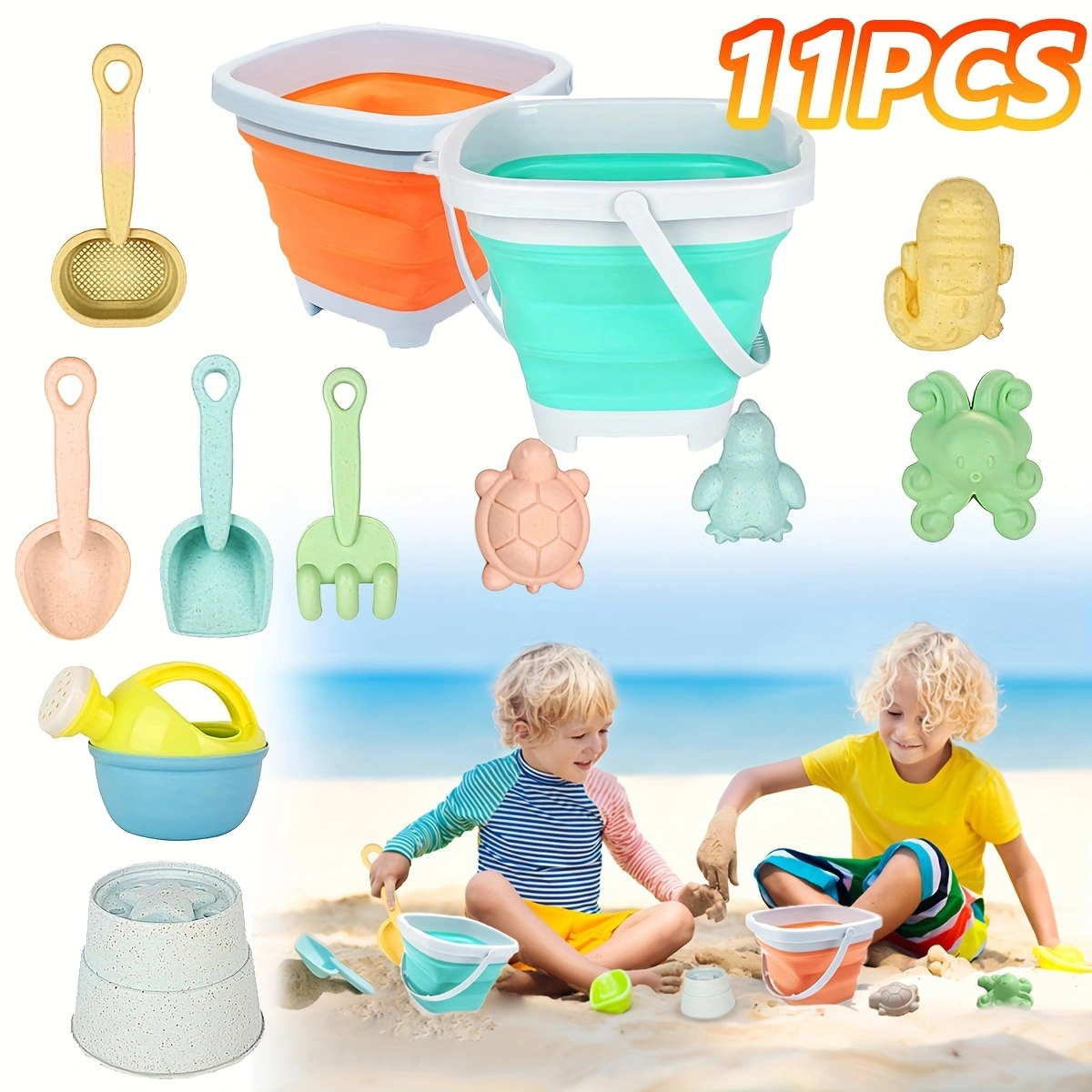 11Pcs Beach Toys Set Gift Pack - مراجعة Kids Outdoor Exercise Equipment وسعره