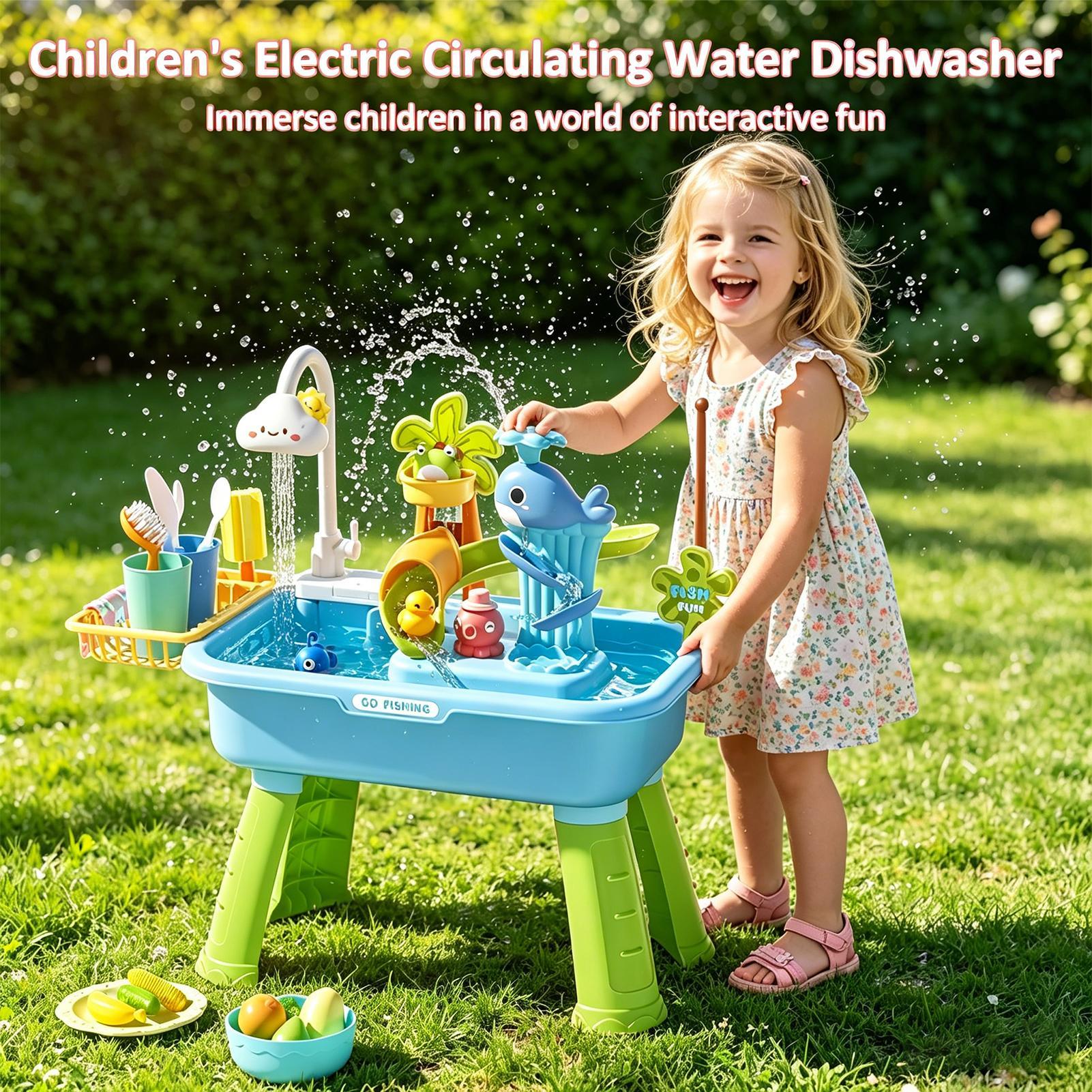 Children's kitchen toys electr - مراجعة Kids Outdoor Water Play Table وسعره