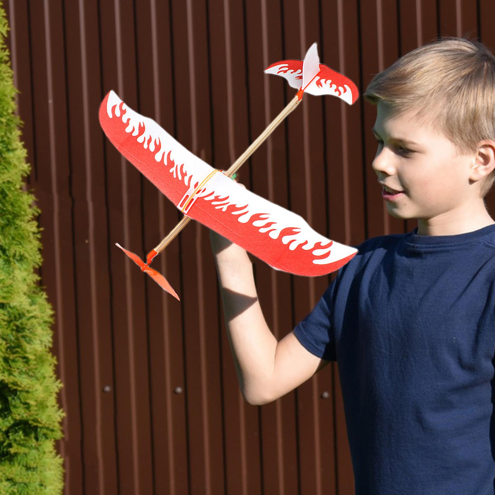 Rubber Band Airplanes Powered  - مراجعة Kids Outdoor Exercise Equipment وسعره