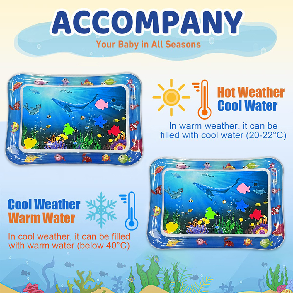 Ocean Animal Pattern Inflatabl - مراجعة Kids Outdoor Water Play Table وسعره