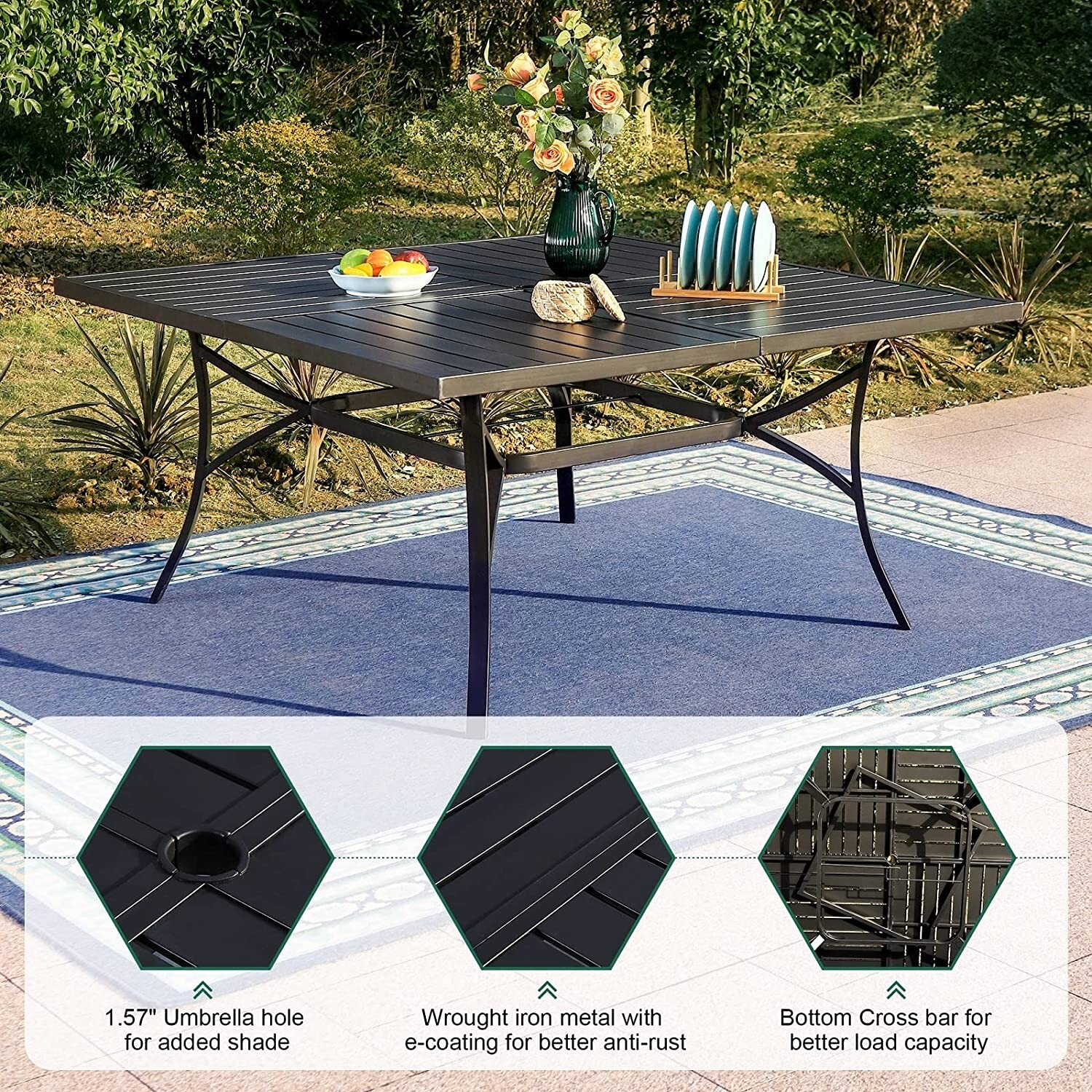 9 Piece Patio Table Set Outdoo - مراجعة Kids Outdoor Chair And Table وسعره