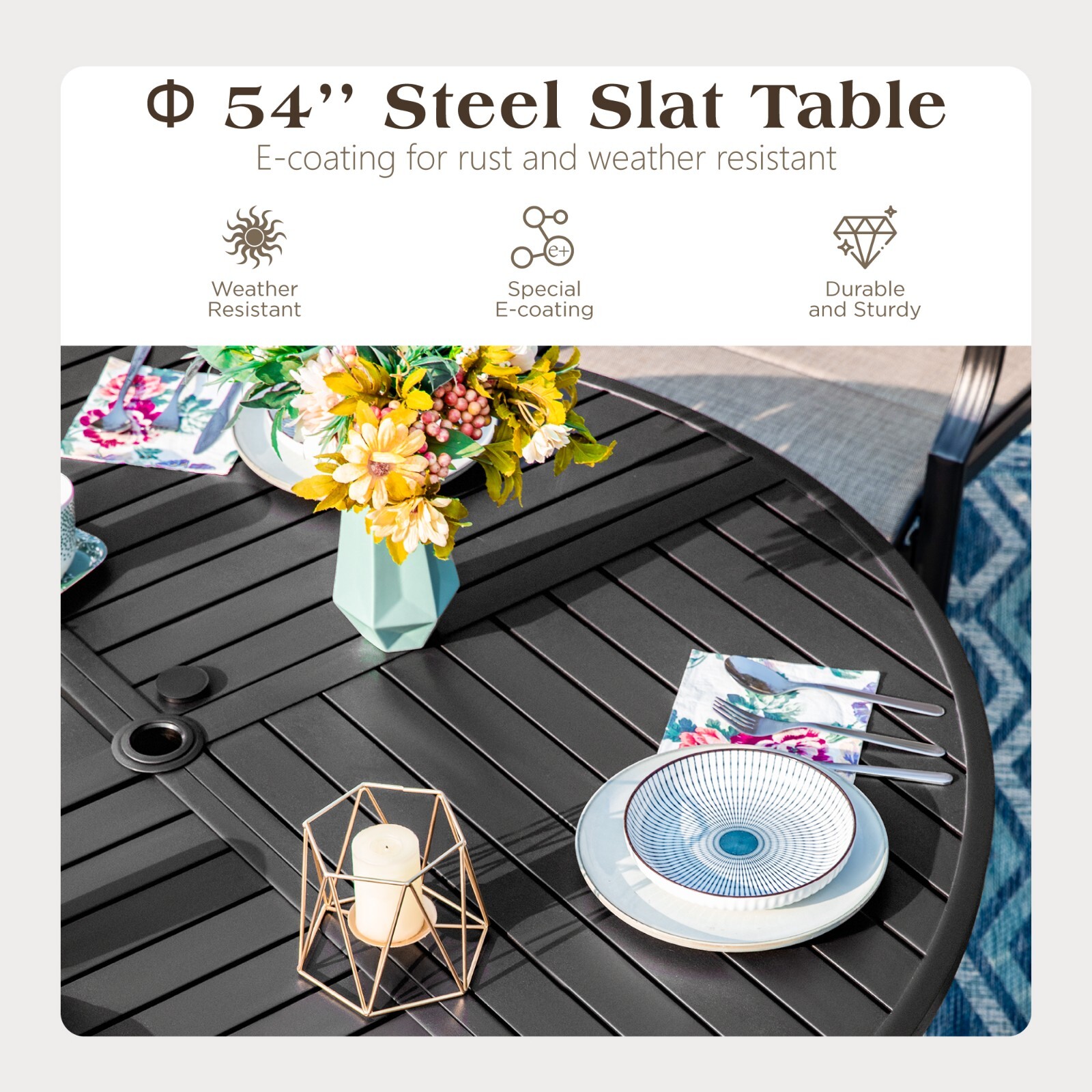 7Piece Patio Dining Set with U - مراجعة Kids Outdoor Chair And Table وسعره