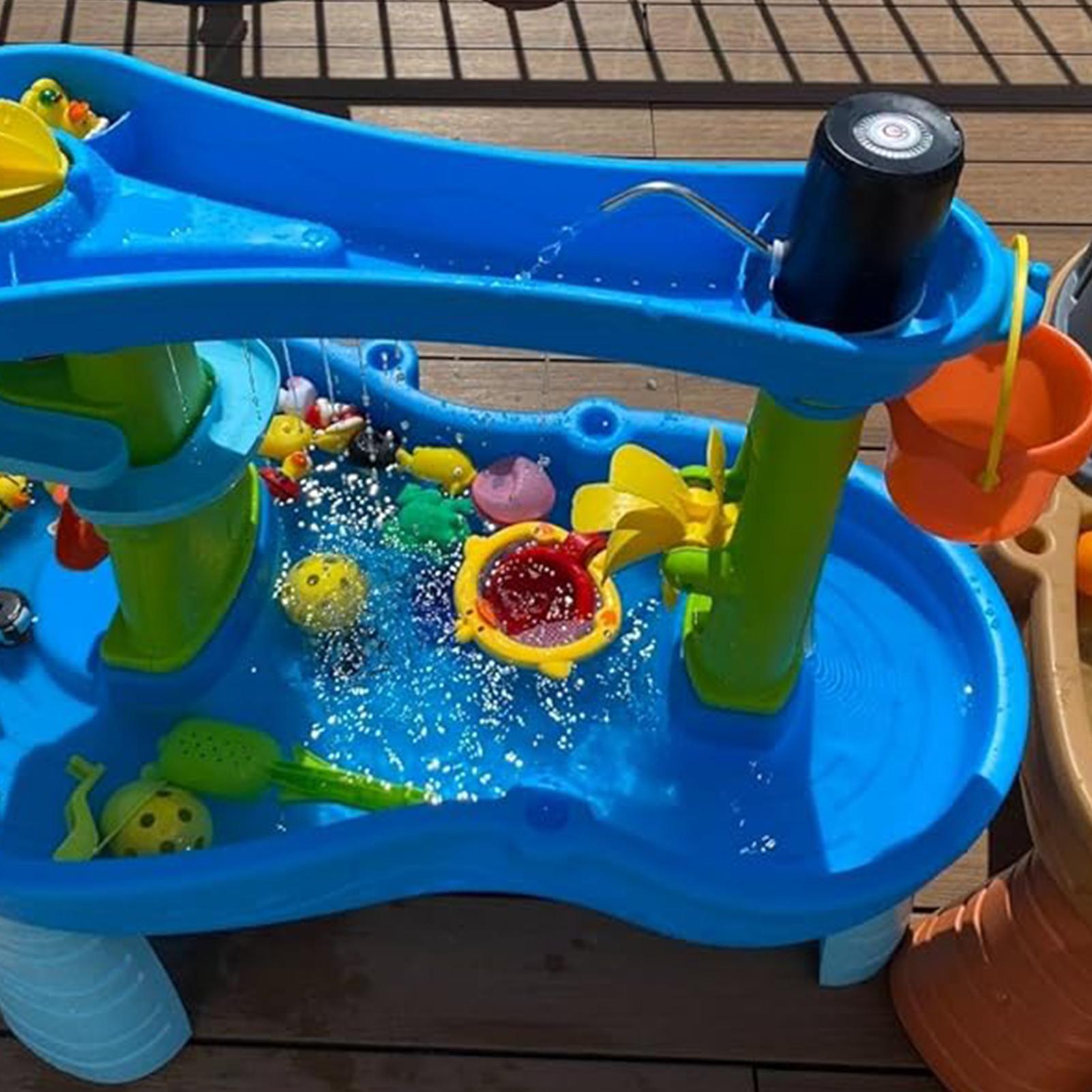 Water Table Pump Water Table W - مراجعة Kids Outdoor Water Play Table وسعره