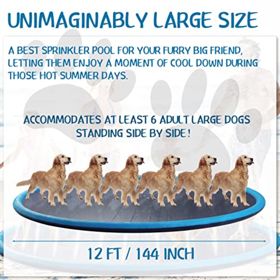 12 ft Extra Large Non Slip Spl - مراجعة Sprinkler Splash Pad وسعره