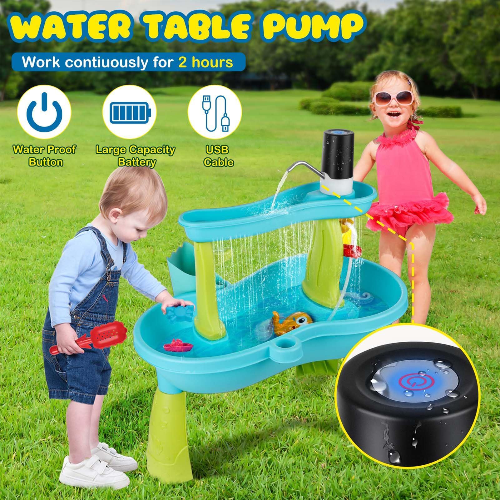 Small Cordless Rechargeable Wa - مراجعة Kids Outdoor Water Play Table وسعره