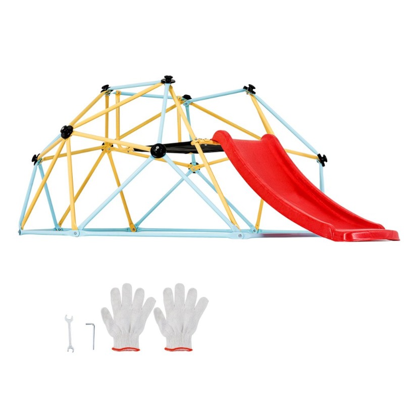 Climbing Dome, for Kids 3 to 9 - مراجعة Kids Outdoor Jungle Gym With Slide وسعره