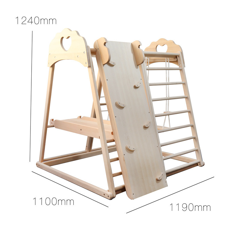Jungle Gym Kids Outdoor Wooden - مراجعة Kids Outdoor Jungle Gym With Slide وسعره