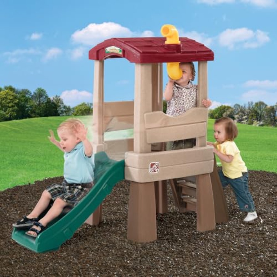 Outdoor kids playset for toddl - مراجعة Kids Outdoor Jungle Gym With Slide وسعره
