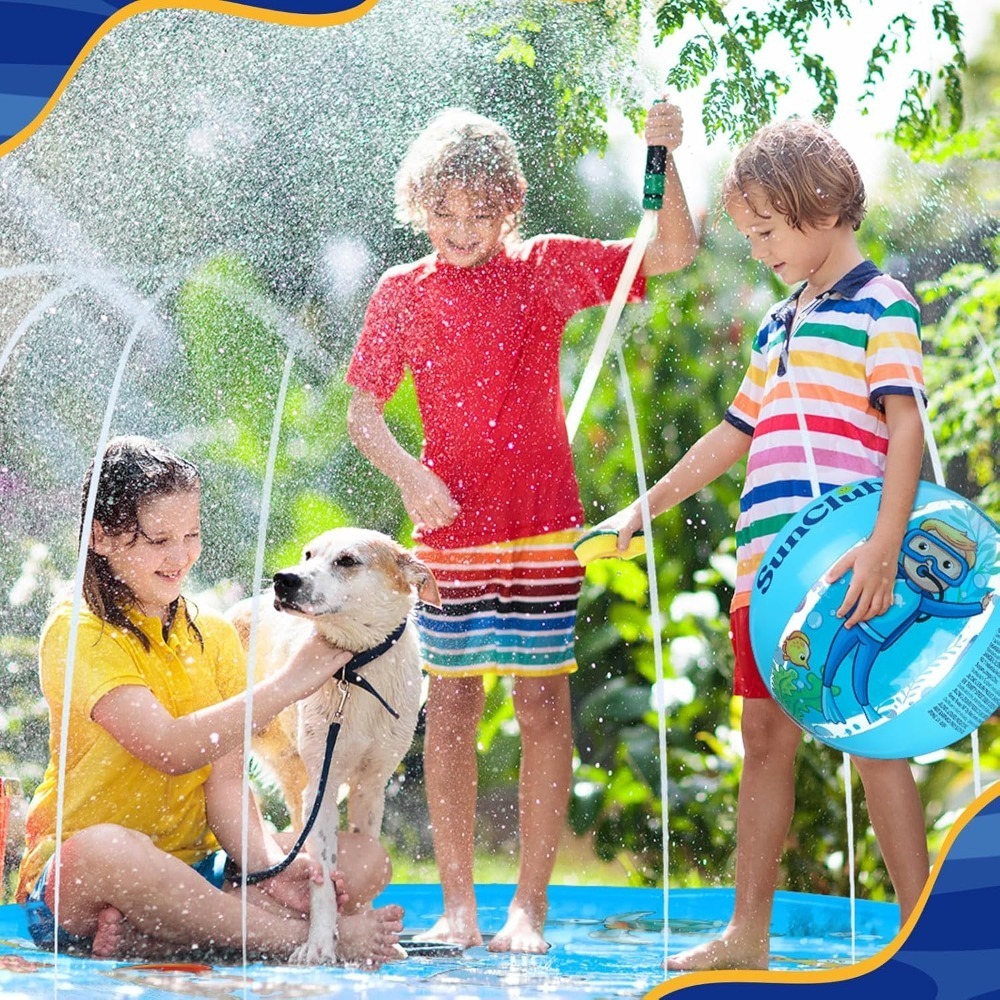 Children Play Splash Pad,Outdo - مراجعة Sprinkler Splash Pad وسعره