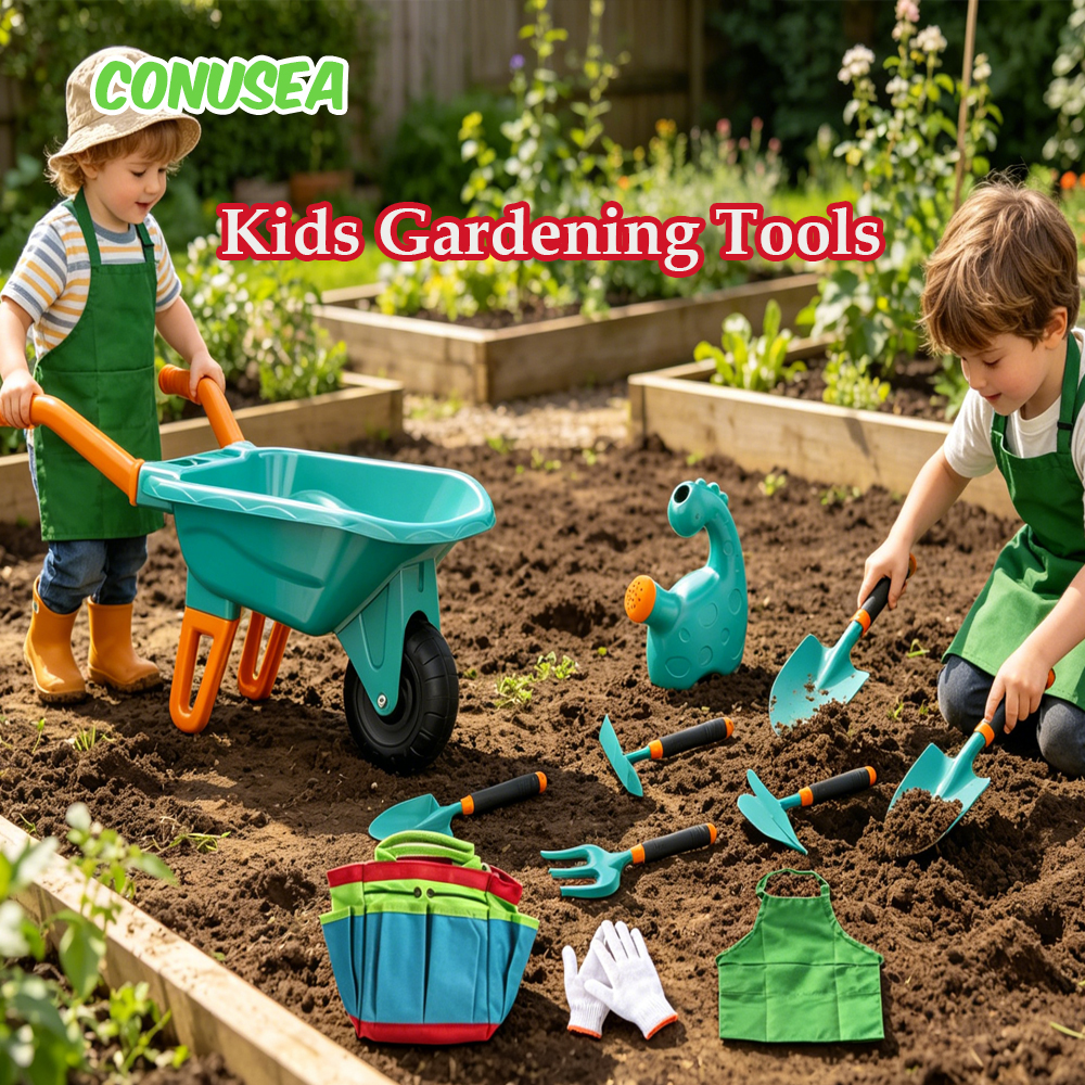 Kids Wheelbarrow Gardening Too - مراجعة Kids Outdoor Yard Tools وسعره