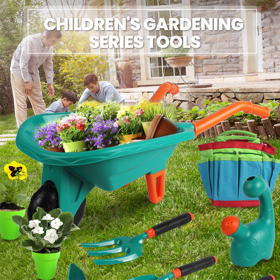 Kids Wheelbarrow Gardening Too - مراجعة Kids Outdoor Yard Tools وسعره