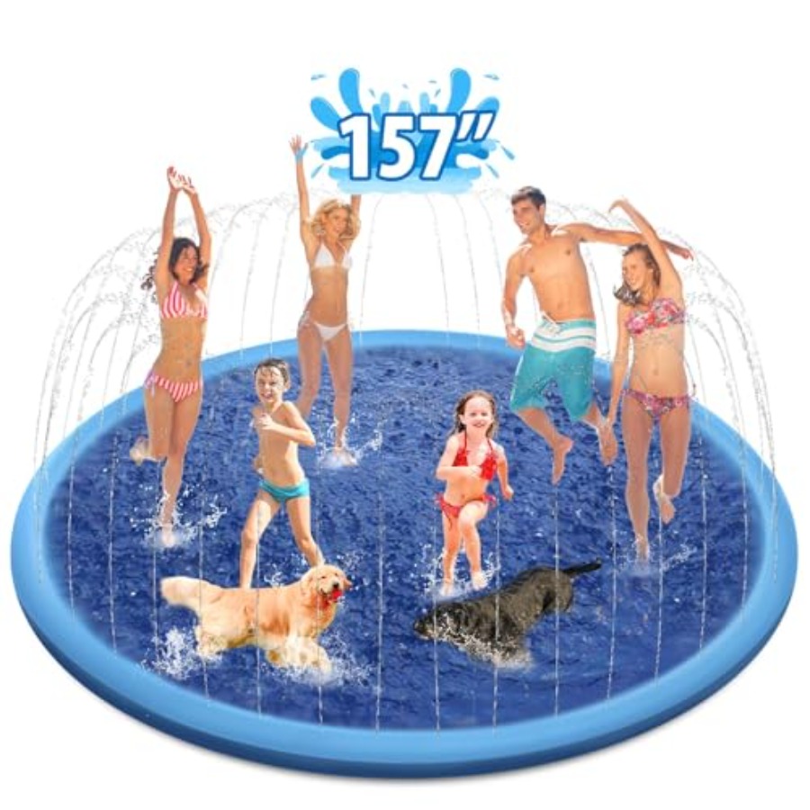 Outdoor splash pad for kids an - مراجعة Sprinkler Splash Pad وسعره