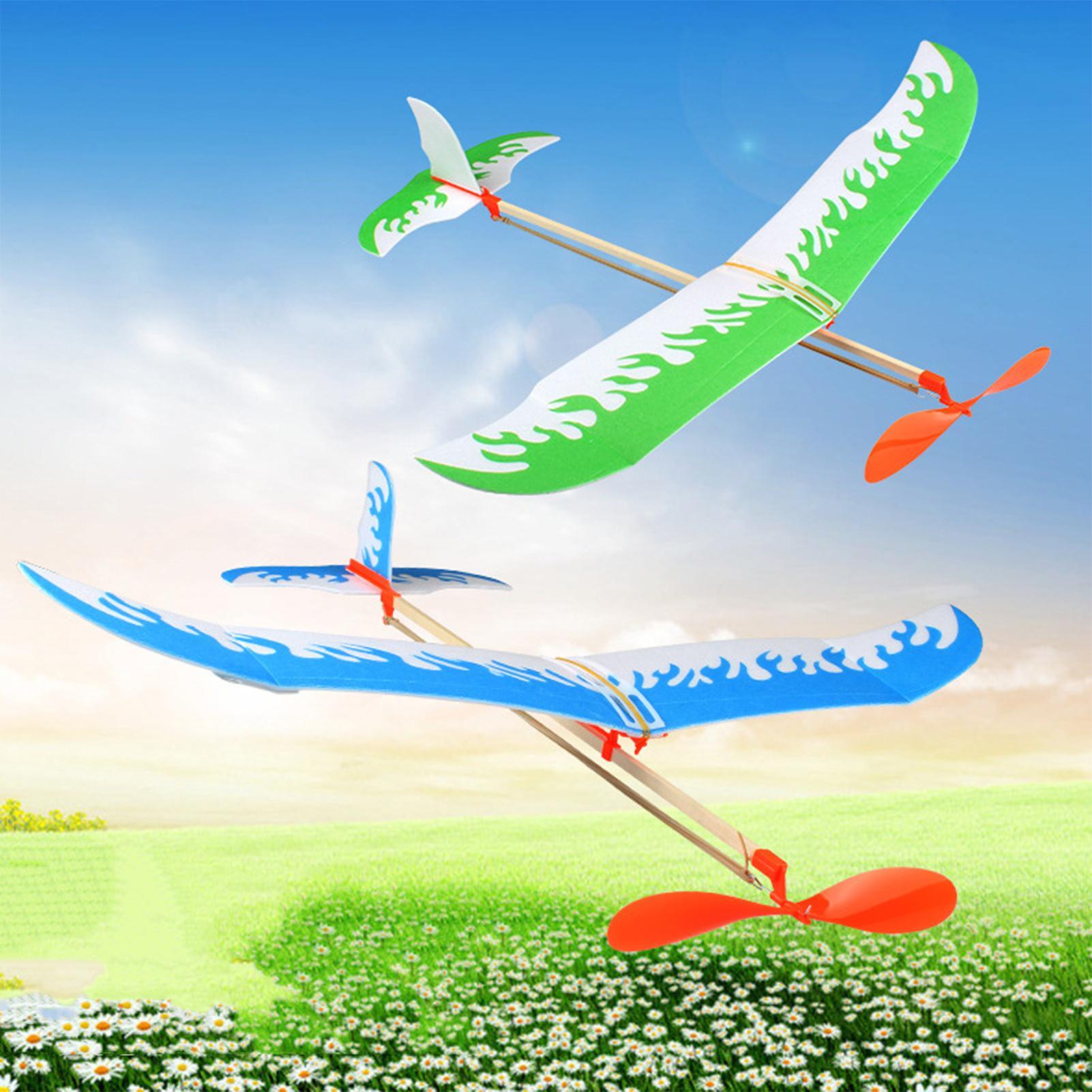 Rubber Band Airplanes Powered  - مراجعة Kids Outdoor Exercise Equipment وسعره