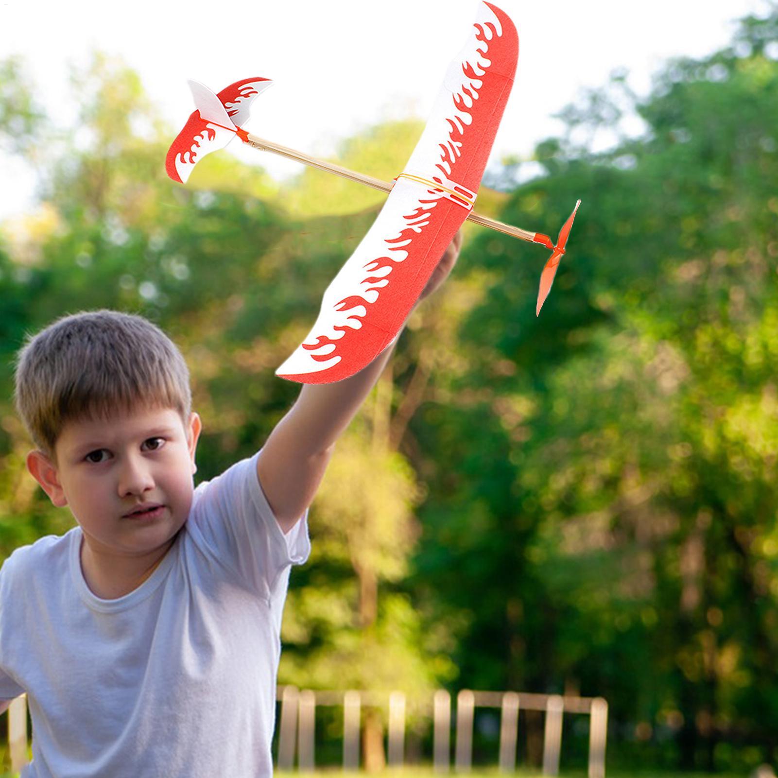 Rubber Band Airplanes Powered  - مراجعة Kids Outdoor Exercise Equipment وسعره