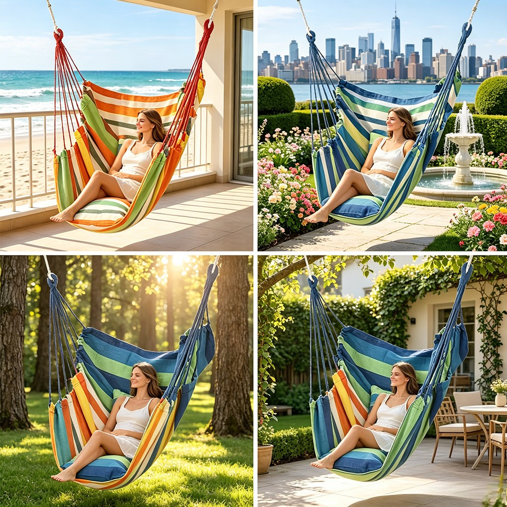 Hanging Chair Outdoor Hanging  - مراجعة Kids Outdoor Hanging Chair وسعره