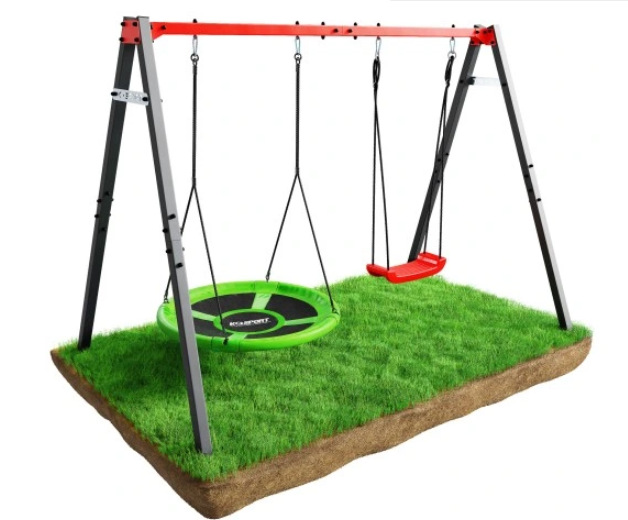 Kids Swing & Slide Play Set, C - مراجعة Kids Outdoor Hanging Chair وسعره
