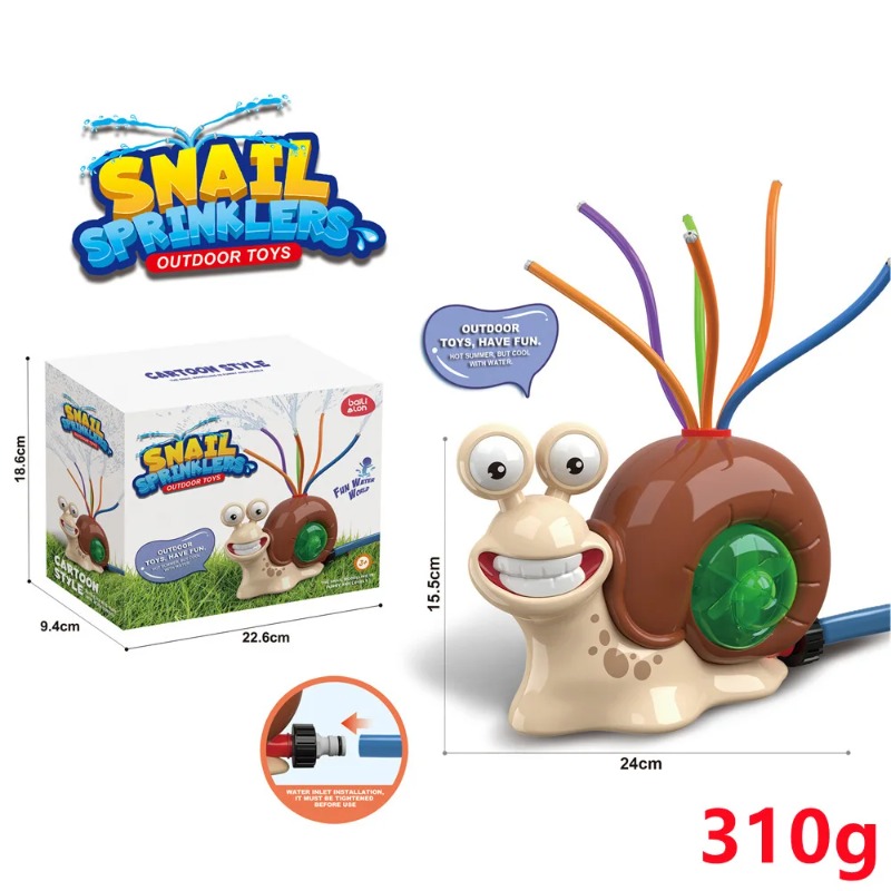 Water Spray Outdoor Toy Snail  - مراجعة Kids Outdoor Yard Tools وسعره