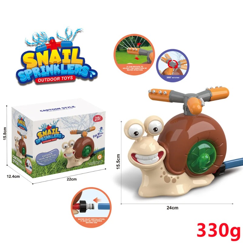 Water Spray Outdoor Toy Snail  - مراجعة Kids Outdoor Yard Tools وسعره