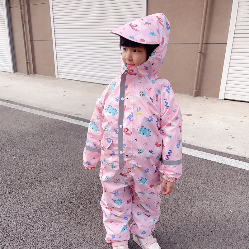 Cartoon Kids One Piece Rain Su - مراجعة Kids Outdoor Clothing وسعره