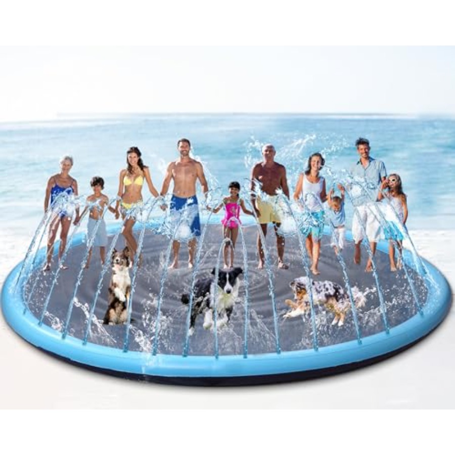 18 ft Giant Inflatable Splash  - مراجعة Sprinkler Splash Pad وسعره