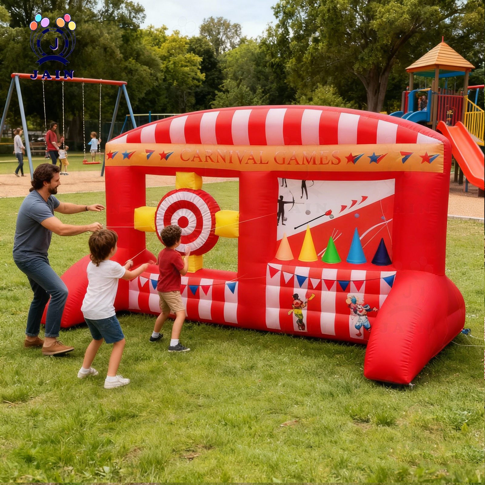 Inflatable Dart & Archery Game - مراجعة Kids Outdoor Archery Set وسعره