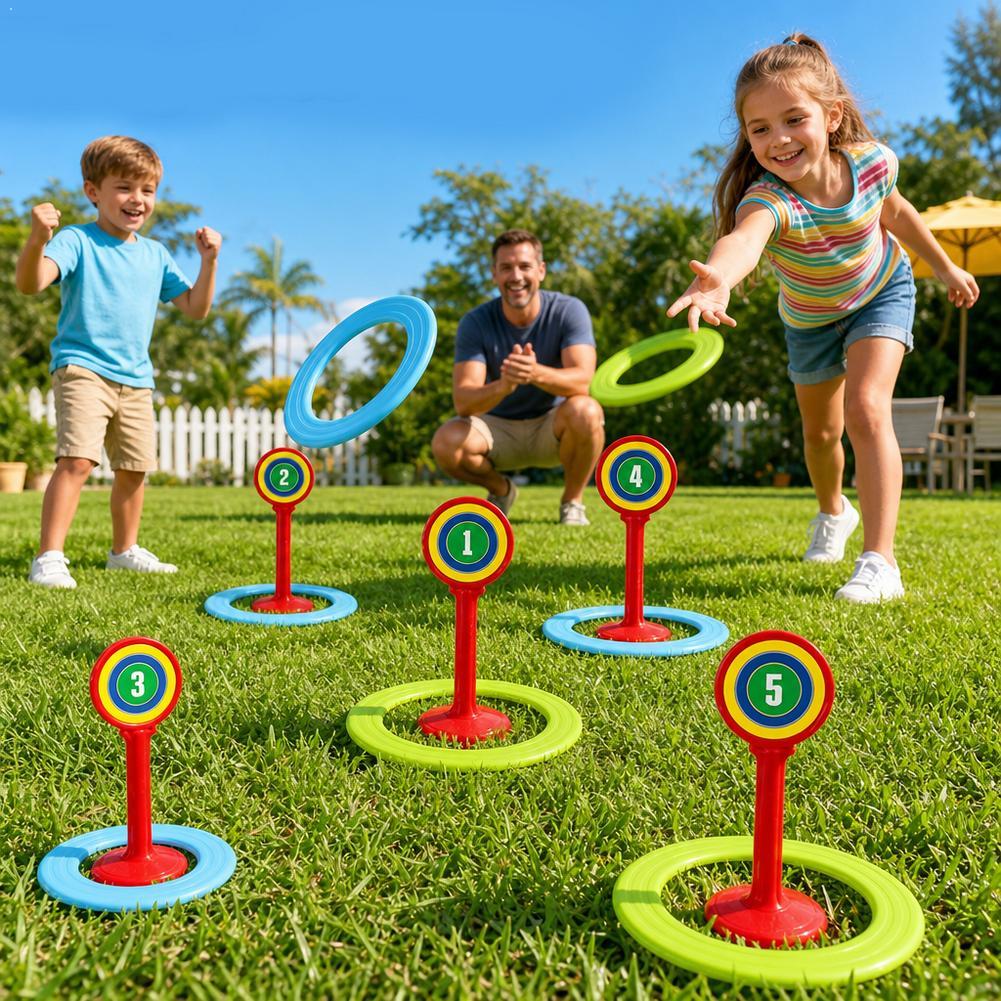 Kids Plastic Ring Toss Game Se - مراجعة Kids Outdoor Yard وسعره