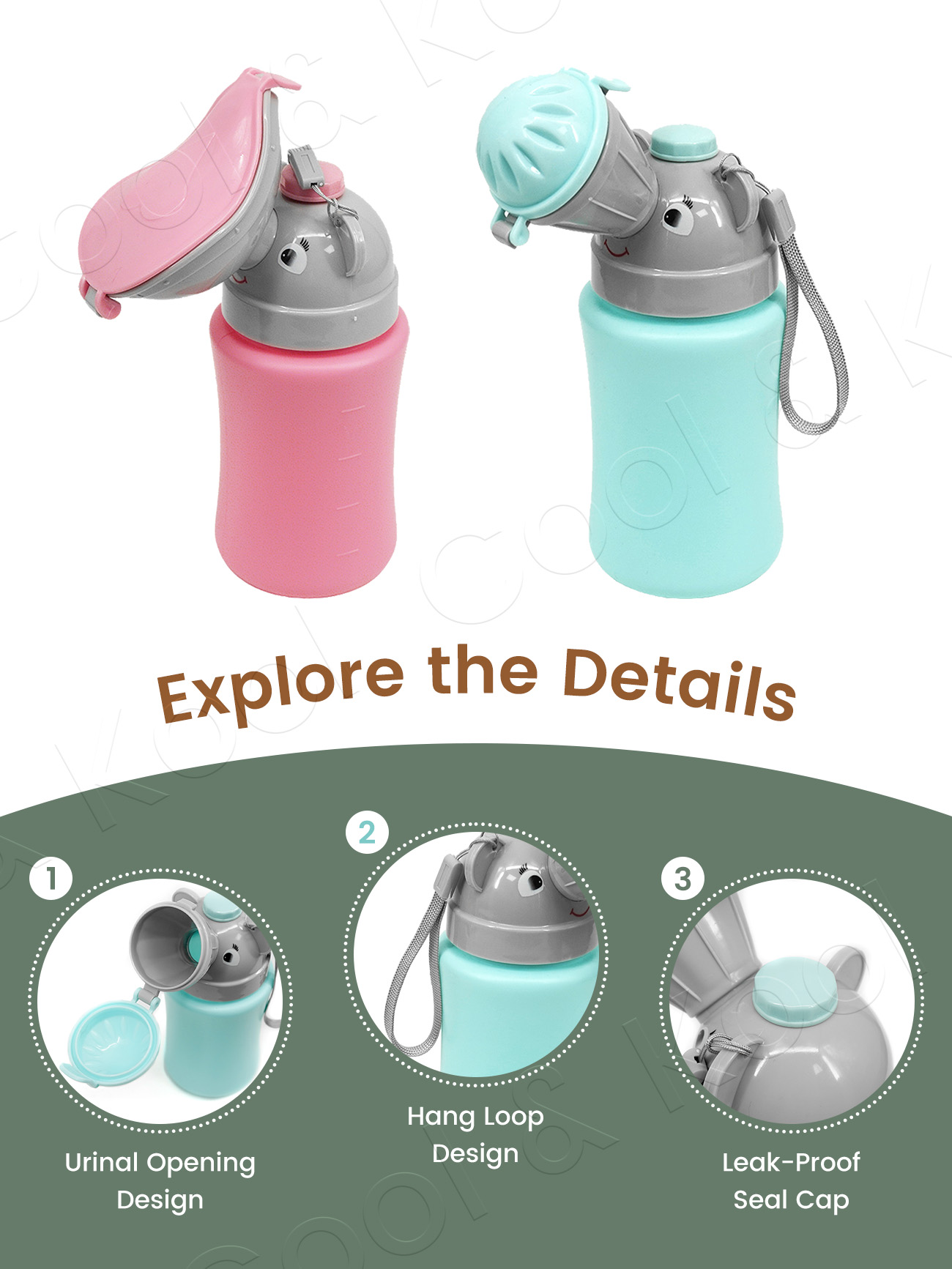 Portable Kids Travel Pee Bottl - مراجعة Kids Outdoor Urinal وسعره