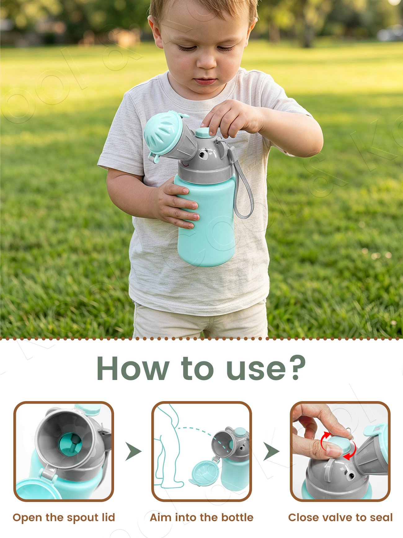 Portable Kids Travel Pee Bottl - مراجعة Kids Outdoor Urinal وسعره